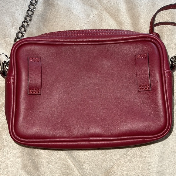 Longchamp Mademoiselle Rock Studded Burgundy Leather Crossbody - Picture 4 of 12